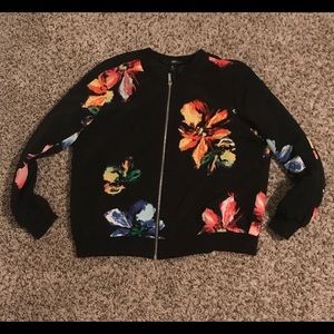 Floral Mossimo Supply Co. Polyester Jacket